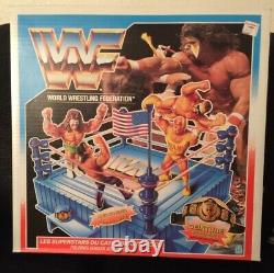WWF Hasbro Rare Wrestling Ring Original New Unopened in Box WWE French Canadian