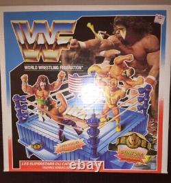 WWF Hasbro Rare Wrestling Ring Original New Unopened in Box WWE French Canadian