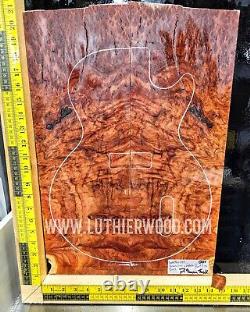 Western Red Box Burl Guitar Top Bookmatched Set Luthier Supplies SUPER RARE