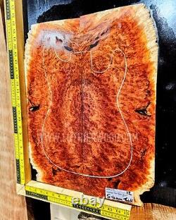 Western Red Box Burl Guitar Top Bookmatched Set Luthier Supplies SUPER RARE