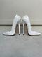 White Rare Extreme High Heels 18.5cm 42 / 9.5 New Fetish Pumps With Box