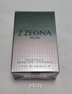 Z ZEGNA MILAN Eau de Toilette 50ml SPRAY (BRAND NEW SEALED BOXED) RARE