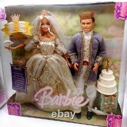 \uD83D\uDC8DVery rare collector 2005 Barbie as Cinderella, Ken, wedding set, new in box