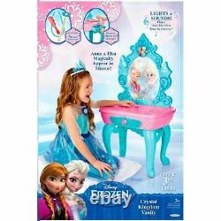 \uD83D\uDD25Disney Frozen Crystal Kingdom Vanity Table Unit New & Boxed RARE