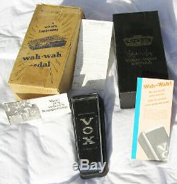 1968 Vox Clyde Mccoy Wah Wah Script Mint Dans La Boîte Rare Halo Nouveau Vieux Stock 68