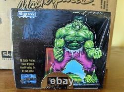 1992 Skybox Marvel Masterpieces Série 1 Boîte Scellée 36 Packs Très Rare Fasc Qté