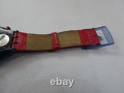 A Rare 1995 Swatch Chrono Watch'ralye' Scm403, New Batt, Boxed, Papers