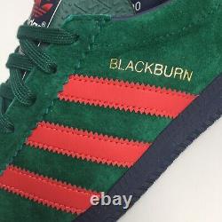 Adidas Blackburn Green Suede Taille 8,5 Trainers Nouveau Avec Tags & Og Box Rare