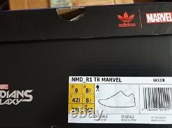 Adidas Nmd R1 Marvel Groot Taille 8,5 Brand New Boxed Limited Edition Rare