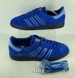 Adidas Originals MUNCHEN Baskets Edge Bleu-UK 12 Sneakers-Neuves-100% Authentiques-Rares