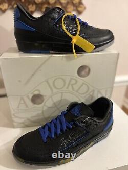 Air Jordan 2 Retro Low SP Off-White Noir Bleu UK6/ US7 Neuf dans la boîte DS Rare