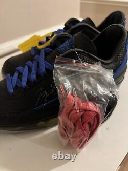 Air Jordan 2 Retro Low SP Off-White Noir Bleu UK6/ US7 Neuf dans la boîte DS Rare