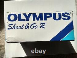 Appareil photo vintage Olympus Shoot & Go R rare, neuf dans sa boîte, à mise au point fixe pour film 35mm
