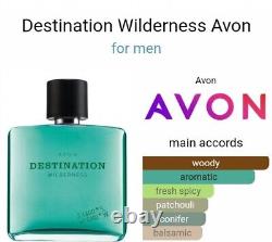 Avon Hommes Destination Wilderness Pour Lui EDT Spray Boîte Neuf Rare DISCONTINUÉ