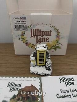 Boîte de téléphone mini jaune LILLIPUT Lane Yellow Splash extrêmement rare L3607Y en ornement