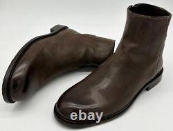 Bottes en cuir marron à fermeture éclair sur le côté Paul Smith / Chaussures neuves dans leur boîte rares UK8 EU42 US9