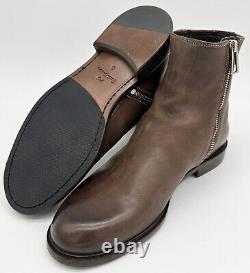 Bottes en cuir marron à fermeture éclair sur le côté Paul Smith / Chaussures neuves dans leur boîte rares UK8 EU42 US9