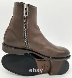 Bottes en cuir marron à fermeture éclair sur le côté Paul Smith / Chaussures neuves dans leur boîte rares UK8 EU42 US9