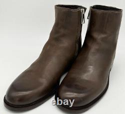 Bottes en cuir marron à fermeture éclair sur le côté Paul Smith / Chaussures neuves dans leur boîte rares UK8 EU42 US9