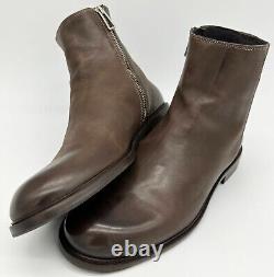 Bottes en cuir marron à fermeture éclair sur le côté Paul Smith / Chaussures neuves dans leur boîte rares UK8 EU42 US9