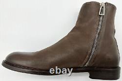 Bottes en cuir marron à fermeture éclair sur le côté Paul Smith / Chaussures neuves dans leur boîte rares UK8 EU42 US9