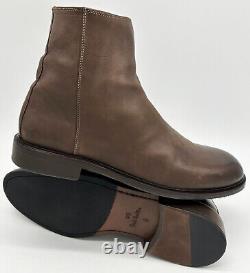 Bottes en cuir marron à fermeture éclair sur le côté Paul Smith / Chaussures neuves dans leur boîte rares UK8 EU42 US9