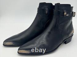 Bottes en cuir noires montantes Paul Smith / Chaussures neuves dans leur boîte rares Taille UK 8 EU 42 US 9