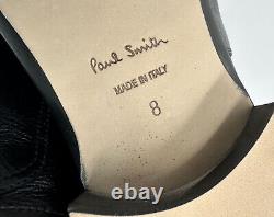 Bottes en cuir noires montantes Paul Smith / Chaussures neuves dans leur boîte rares Taille UK 8 EU 42 US 9