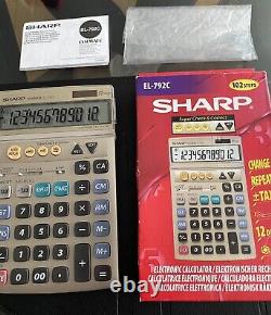 Calculatrice Sharp EL-792C toute neuve dans sa boîte Ultra RARE