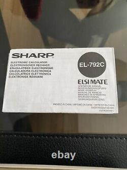 Calculatrice Sharp EL-792C toute neuve dans sa boîte Ultra RARE