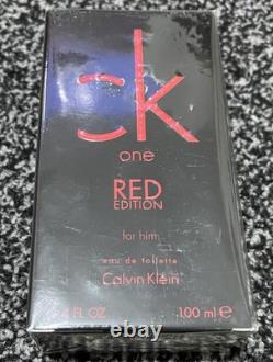 Calvin Klein CK ONE RED Édition Pour Lui Spray EDT 100ml, Nouvelle Boîte & Scellée/Rare