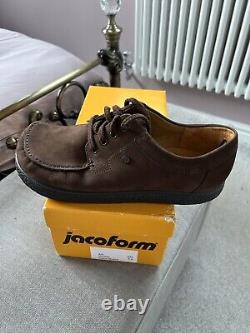 Chaussures Jacoform 333 en nubuck marron taille 7,5 Oi Polloi rare neuves dans la boîte