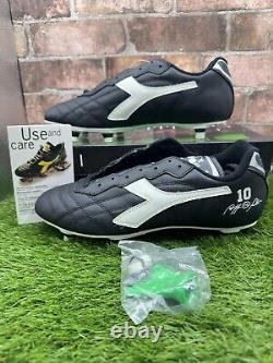 Chaussures de football Diadora Baggio Sc 1993 toutes neuves dans leur boîte, collection rare pour les collectionneurs, taille 8.5 au Royaume-Uni.