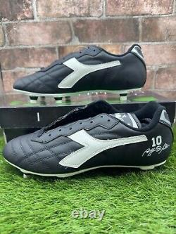 Chaussures de football Diadora Baggio Sc 1993 toutes neuves dans leur boîte, collection rare pour les collectionneurs, taille 8.5 au Royaume-Uni.