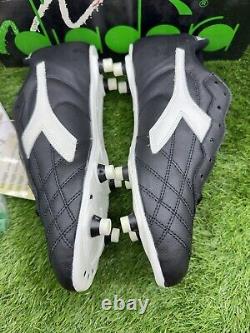 Chaussures de football Diadora Baggio Sc 1993 toutes neuves dans leur boîte, collection rare pour les collectionneurs, taille 8.5 au Royaume-Uni.