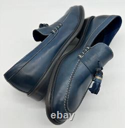 Chaussures slip-on en cuir véritable bleu marine Paul Smith, neuves dans leur boîte, taille rare Szuk8 Eu42 Us9.