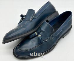 Chaussures slip-on en cuir véritable bleu marine Paul Smith, neuves dans leur boîte, taille rare Szuk8 Eu42 Us9.