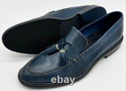 Chaussures slip-on en cuir véritable bleu marine Paul Smith, neuves dans leur boîte, taille rare Szuk8 Eu42 Us9.