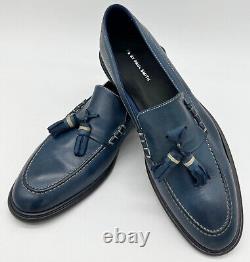 Chaussures slip-on en cuir véritable bleu marine Paul Smith, neuves dans leur boîte, taille rare Szuk8 Eu42 Us9.