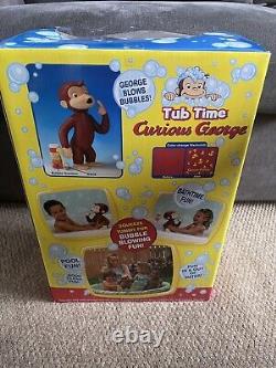 Curious George Bulleur de bulles Bain Temps MARQUE NEUF DANS LA BOÎTE - RARE