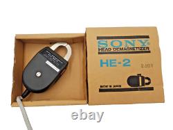 Démagnétiseur Sony HE-2 240V Fabriqué au Japon Vintage Collectible Boîte Rareté