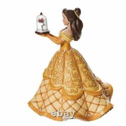 Disney Traditions Belle Deluxe Une Rare Rose Figurine 6009139 Beauté New Boxed