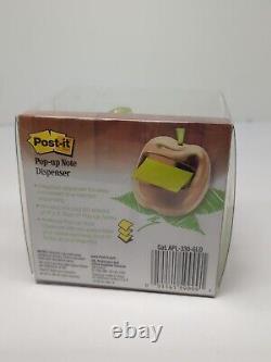 Distributeur de notes Post-It Gold Apple Pop-Up APL330 Neuf dans sa boîte Rare 3x3 pouces