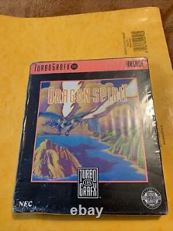 Dragon Spirit TurboGrafx-16 NTSC/US NEUF SCELLÉ Boîte Complète TRÈS RARE Rétro