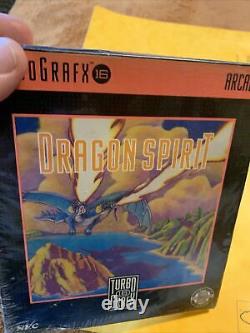 Dragon Spirit TurboGrafx-16 NTSC/US NEUF SCELLÉ Boîte Complète TRÈS RARE Rétro