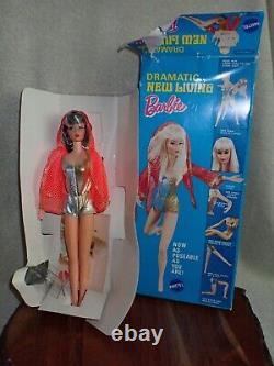 Dramatique Nouveau Vivant Barbie Doll 1116 1969 Nouveau Dans La Boîte Vintage Rare