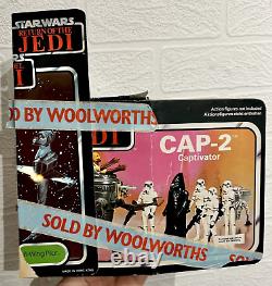 EMPTYRARE VTG Star Wars Woolworths MOC BOX OFFER ROTJ Trilogo FigureShipCard