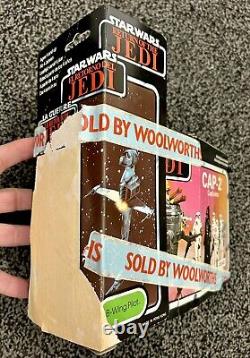 EMPTYRARE VTG Star Wars Woolworths MOC BOX OFFER ROTJ Trilogo FigureShipCard