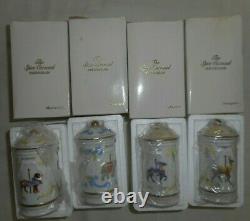 Ensemble De 19 Nouveaux Lenox L'épice Carousel Fine Porcelaine 1993 Jars Box Rare Vintage