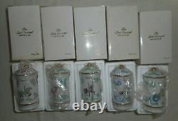 Ensemble De 19 Nouveaux Lenox L'épice Carousel Fine Porcelaine 1993 Jars Box Rare Vintage